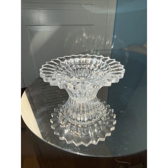 Partylite Radiance Clear Glass Candle Holder From 2002 Vintage - Picture 2 of 4